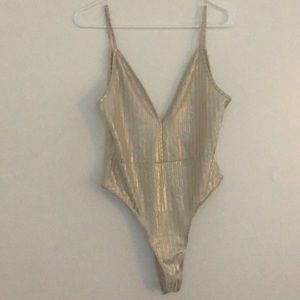 Beautiful gold and silver bodysuit